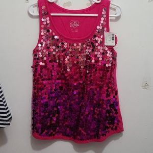 Justice Sparkle Tank NWT